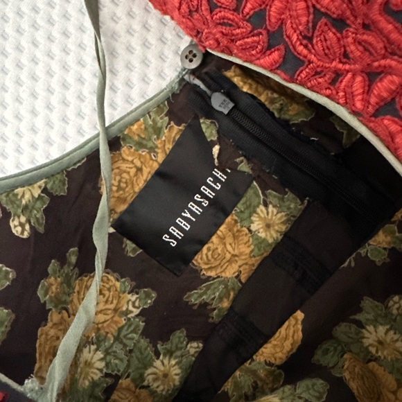 Sabyasachi Brown and Black A-Line Tiered Maxi Dress - Picture 6 of 9